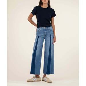 Kut from the Kloth Meg High Rise Wide Leg Size 88 / Holy W/Dk Base Wash